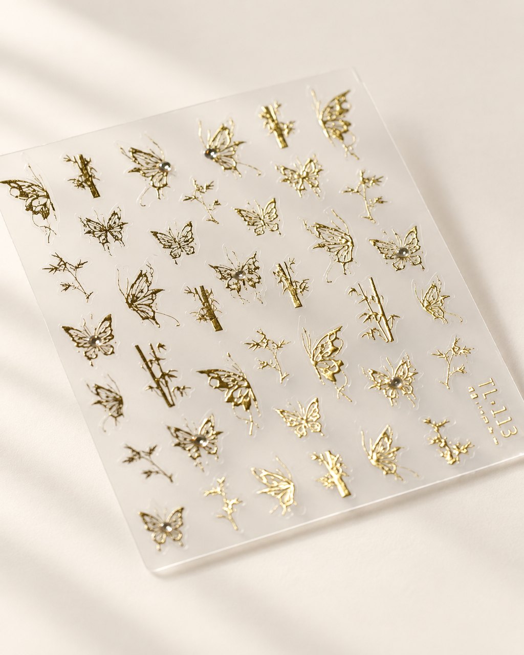 Autocollants papillon diamant pour ongles