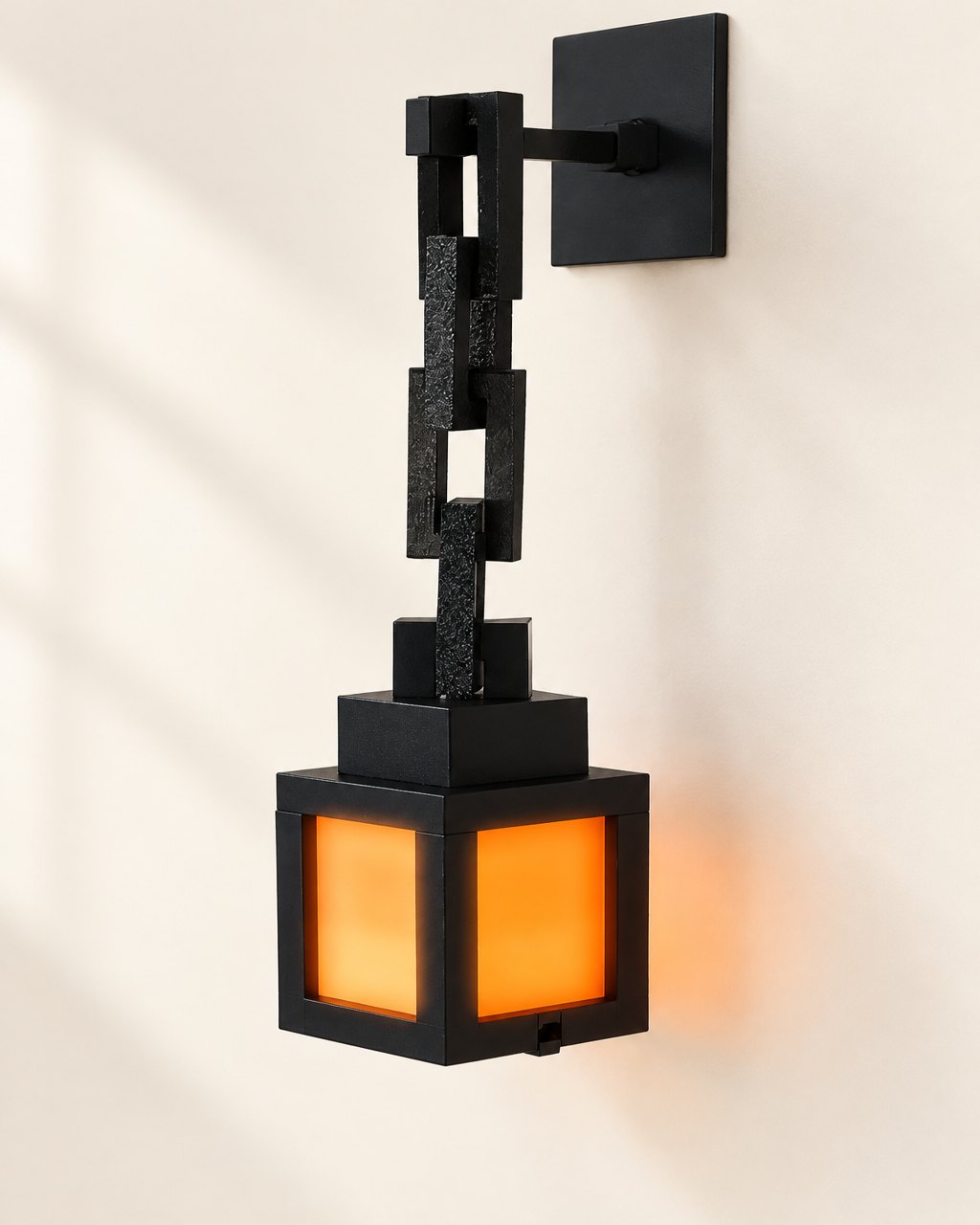 Lanterne décorative de style pixel