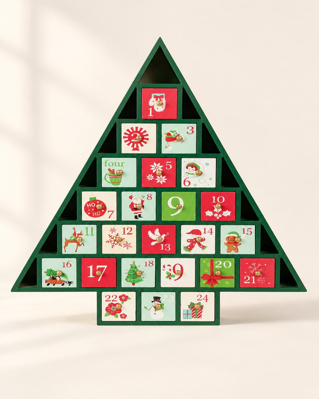 Calendrier de l'Avent sapin de Noël