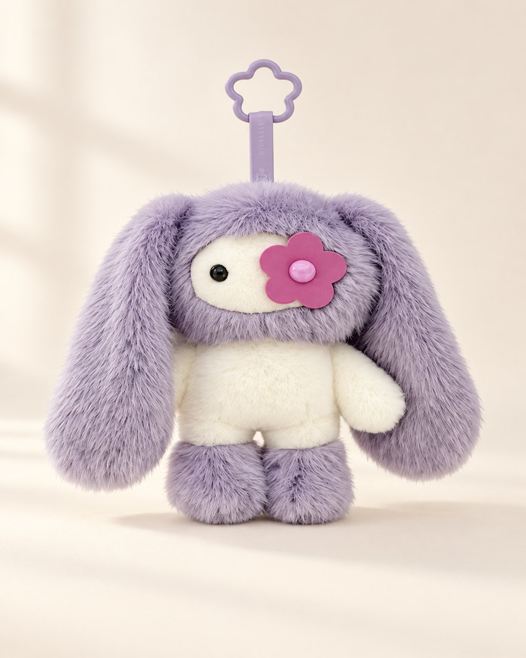 Porte-clés lapin Juju en peluche