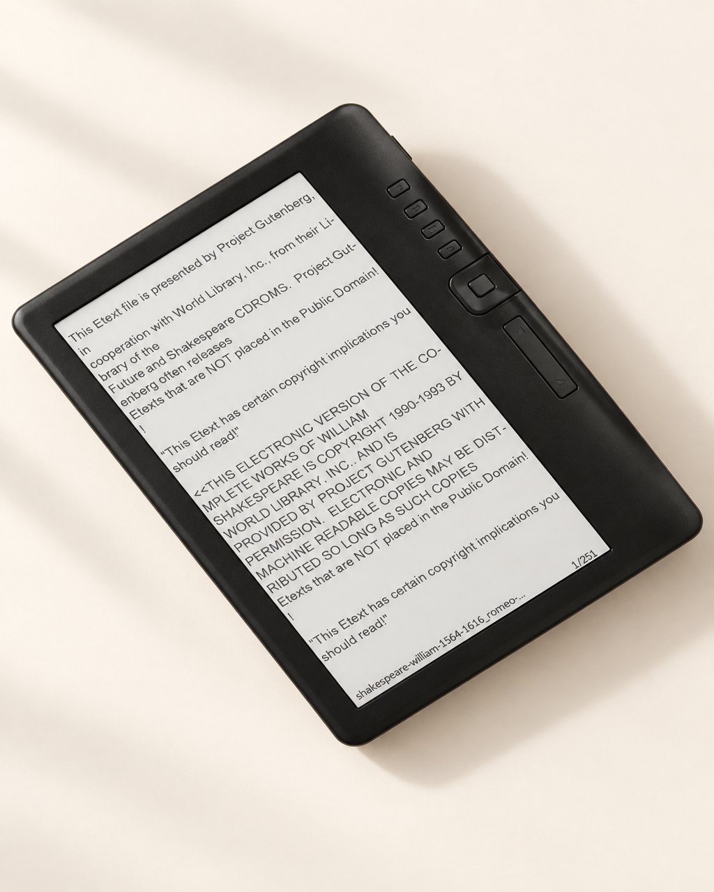 Liseuse numérique compacte TFT HD