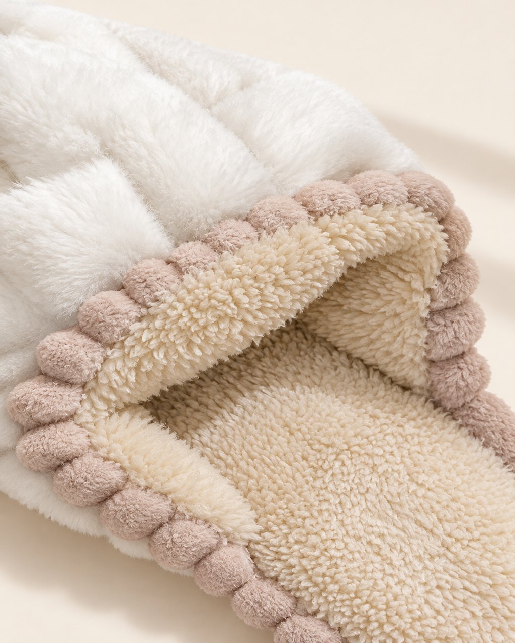 Pantoufles à carreaux en coton