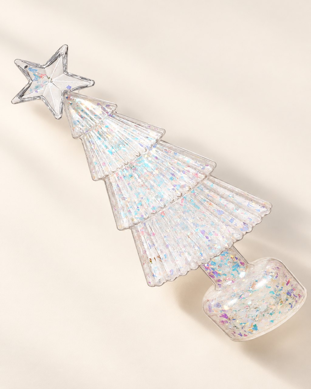 Lampe sapin irisée aux couleurs de bonbons