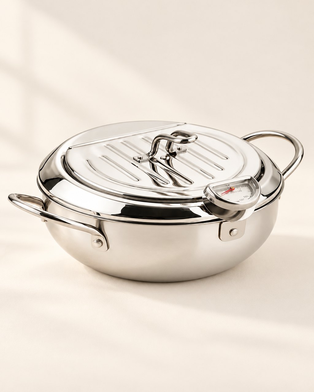 Friteuse de cuisine avec thermomètre
