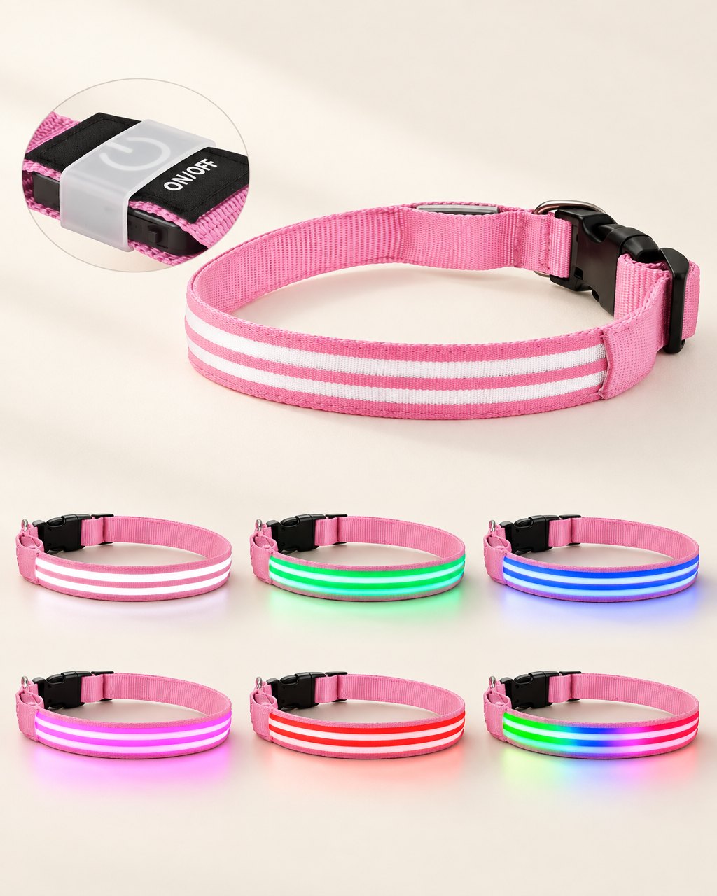 Collier lumineux pour chien