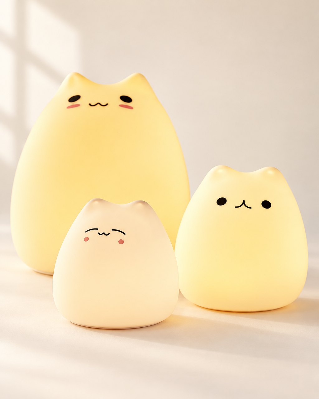 Petite veilleuse chat à couleurs changeantes