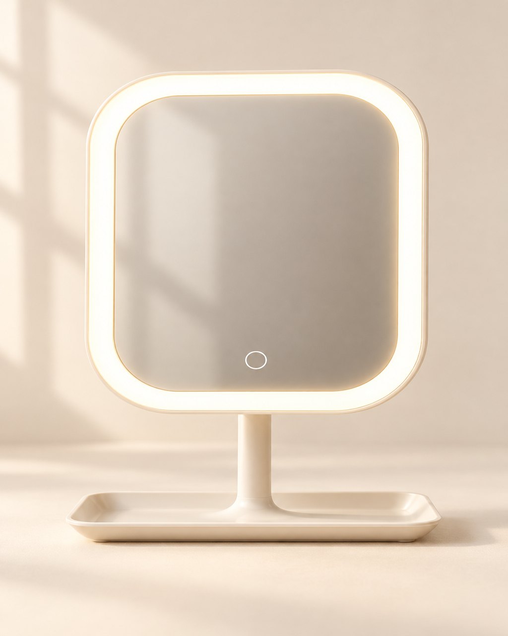 Miroir de courtoisie LED avec rangement