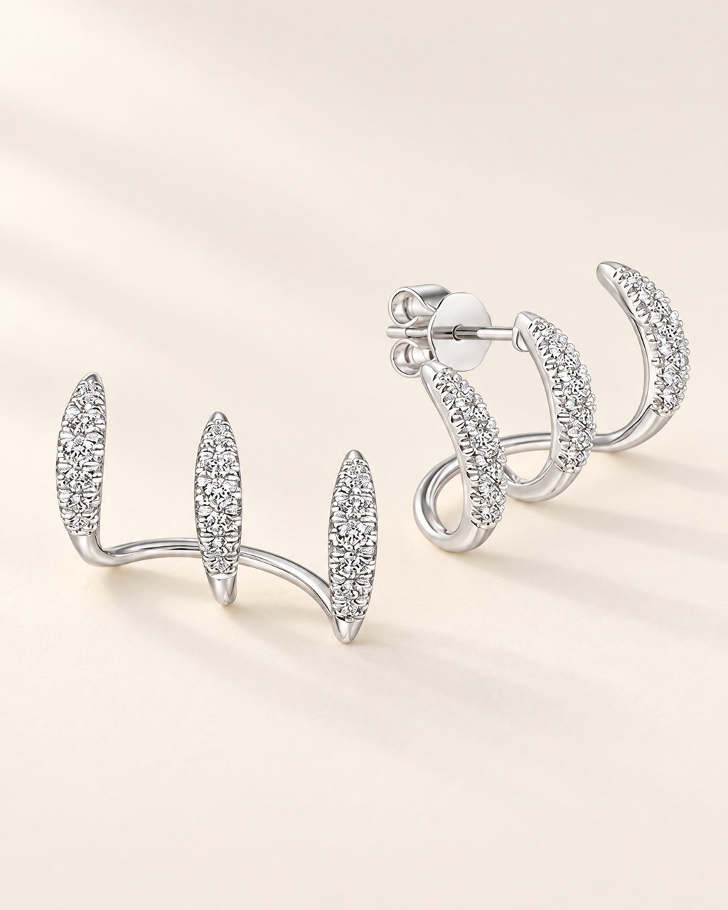 Boucles d'oreilles irrégulières plaquées or