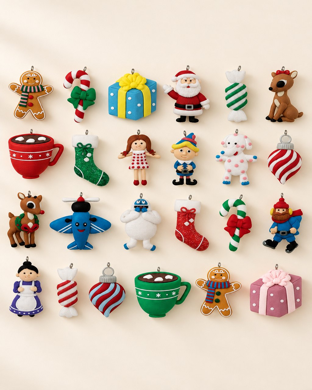 Calendrier de l’Avent Rudolph — 24 ornements