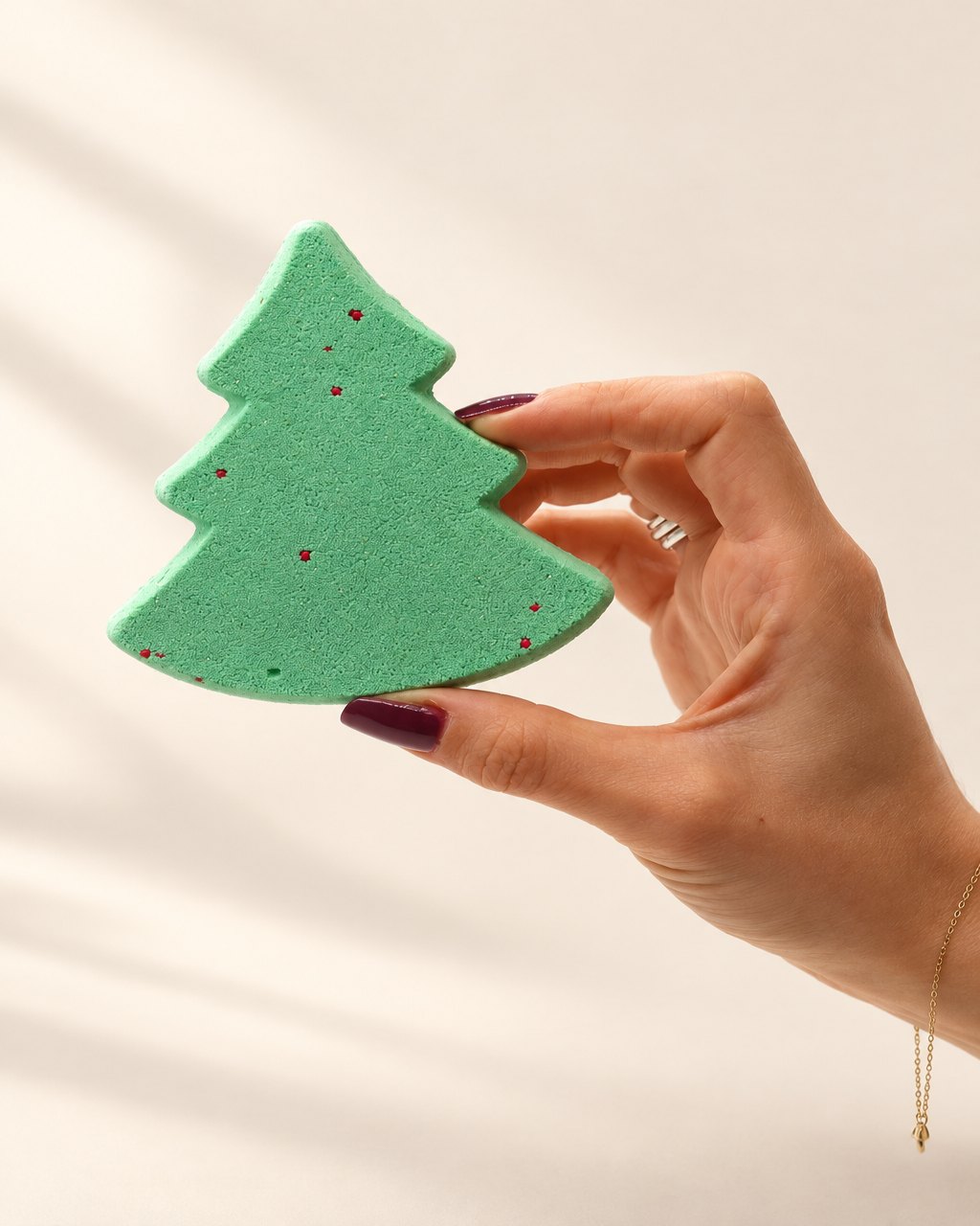 Bombes de bain sapins et étoiles — 2 × 75 g, 2 × 50 g