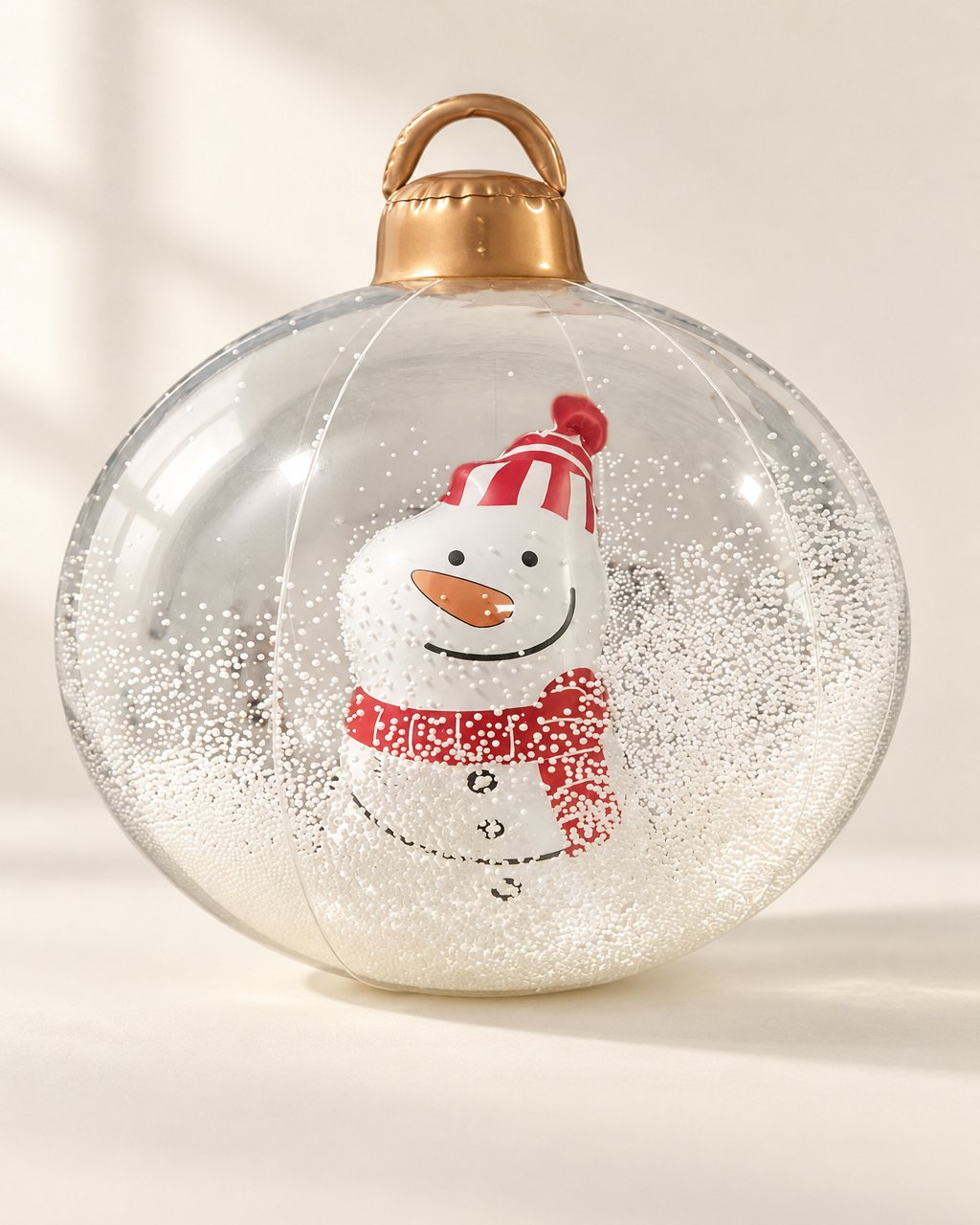 Grande boule de Noël gonflable transparente, 60 cm