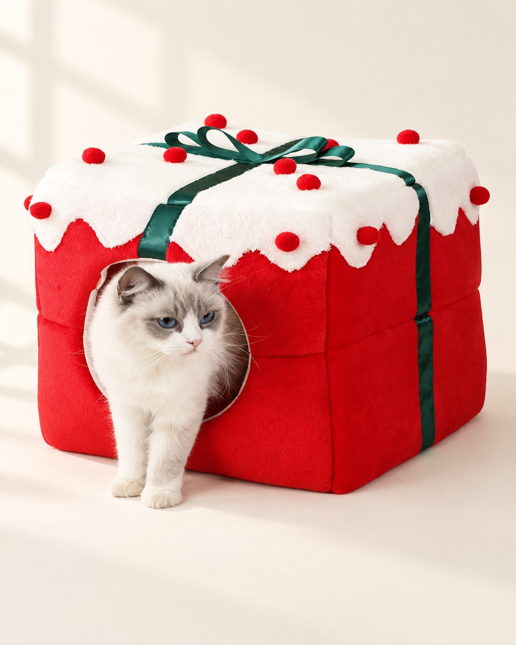Niche cadeau de Noël pour chats et chiens
